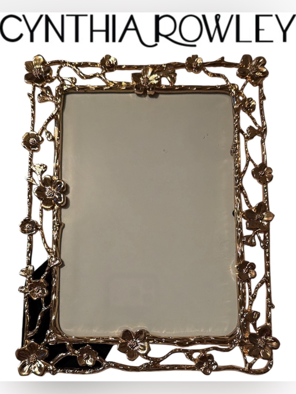 3/$30 Cynthia Rowley gold flower branch picture frame.
